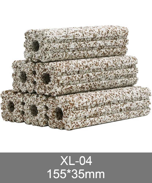 XL-04 long porous bacteria house media rods with nominal dimensions of 155 by 35 millimetres