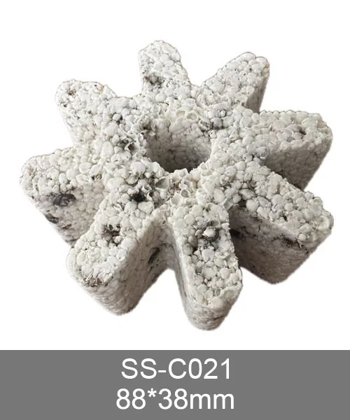 SS-C021 3D bio media, star-shaped porous ceramic piece