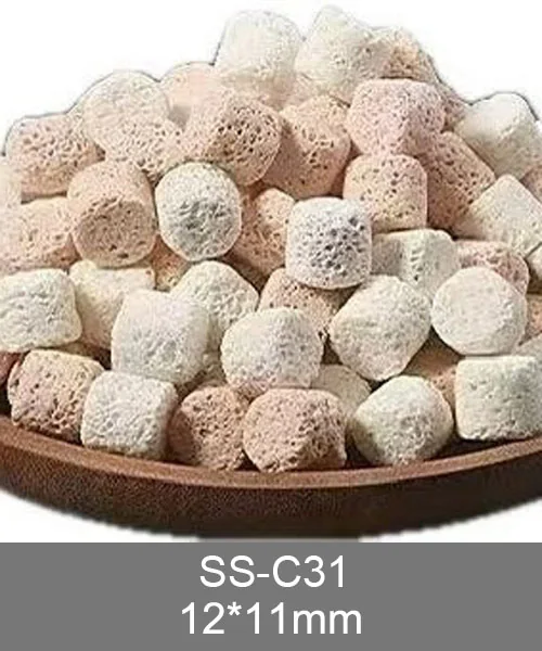 SS-C31 3D bio media, cylindrical porous ceramic media