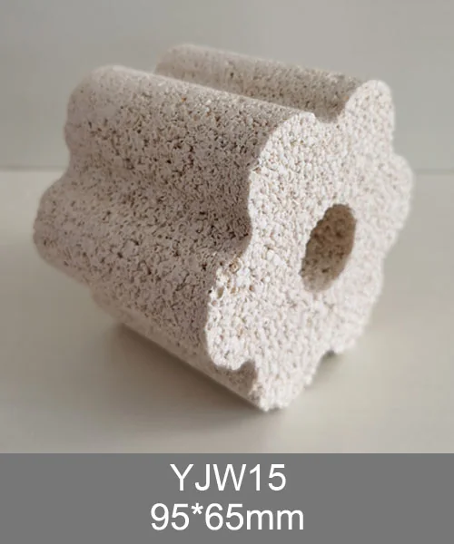 YJW15 3D bio media, white porous ceramic blocks