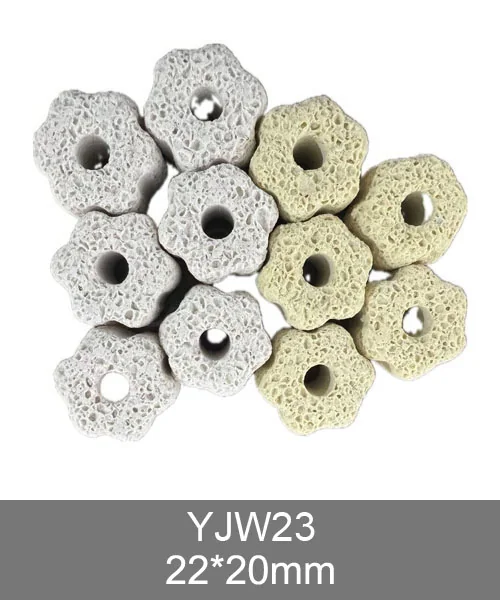YJW23 3D bio media, white porous ceramic pieces