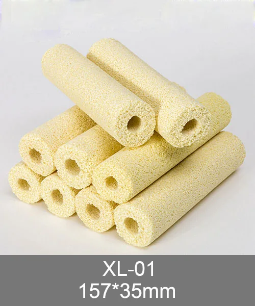 XL-01 bacteria house media, long pale ceramic tubes