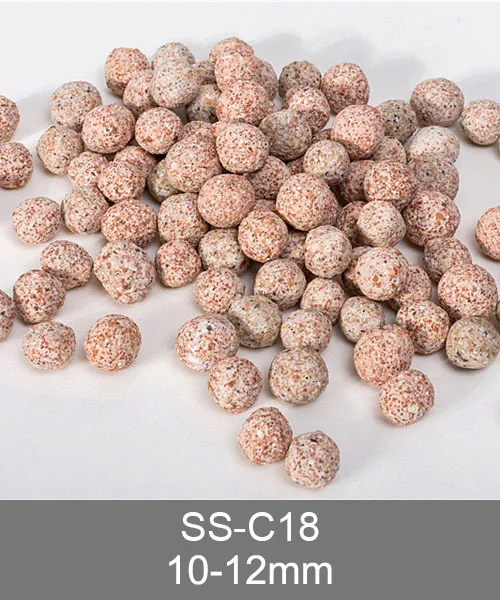 SS-C18 bio ceramic balls, white porous ceramic sphere