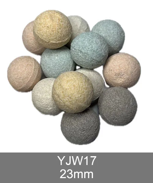 YJW17 bio ceramic balls, multi-colored porous ceramic spheres