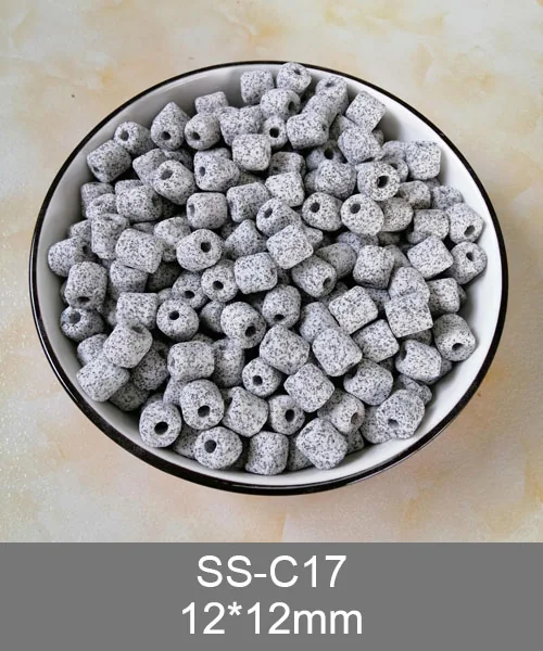 SS-C17 porous bio rings, white porous ceramic ring pieces