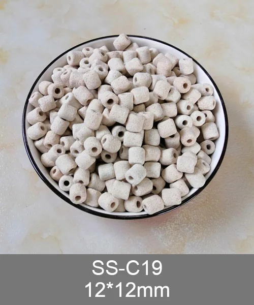 SS-C19 porous bio rings, white ceramic rings with small holes