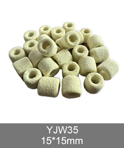 YJW35 porous bio rings, white ceramic bio ring pieces